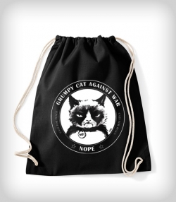 Rucksack Grumpy Cat Schwarz