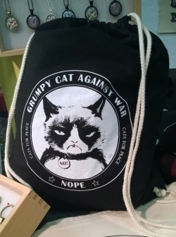 Rucksack Grumpy Cat Schwarz