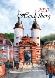 Kalender 2020 mit Aquarellen A5 